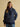 Joules Bronte Navy Stripe Funnel Neck Quarter Zip Cotton Sweatshirt