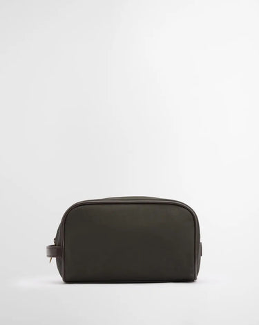 Barbour Waxed Washbag in Olive