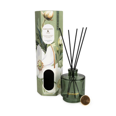 CANDLELIGHT 200ML REED DIFFUSER WHITE POPPY & SAGE