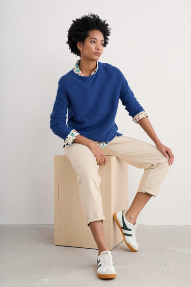 Seasalt Makers Jumper in Washed Marine