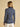 Joules Fairfield Navy & Cream Striped Long Sleeve Ribbed Polo Shirt