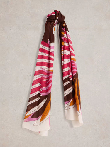 White Stuff Sundance Bird Printed Scarf