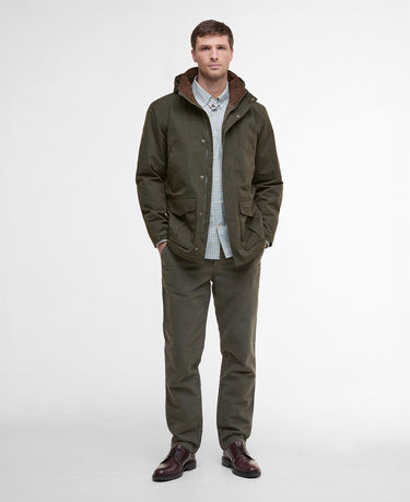 Barbour Men's Brockstone Waterproof Jacket in Dark Olive