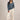 White Stuff Tammy Textured V Neck Jumper in Dark Navy
