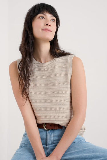 Seasalt Tepel Knitted Vest in Chalk