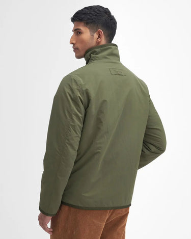Barbour Men's Reversible Fleece Jacket in Fern
