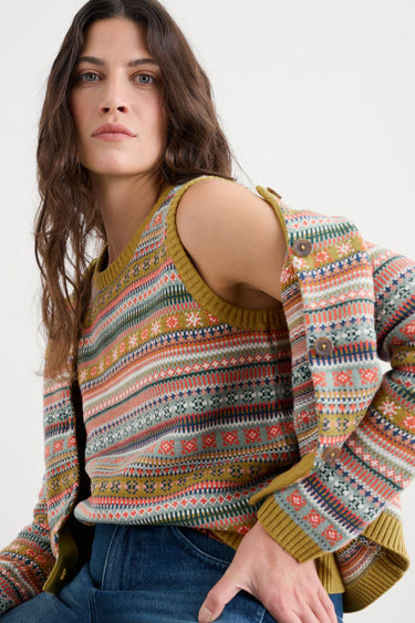 Seasalt Cove Cottage Fair Isle Multicoloured Knitted Vest