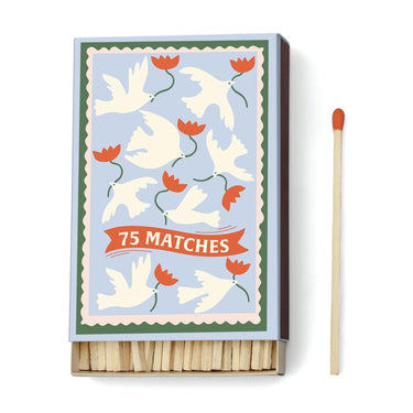 A Dopo Boxed Matches Orange Flower Matches