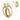 Emozioni Collection Yellow Gold Reversible Coin Keeper 33mm