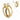 Emozioni Collection Yellow Gold Reversible Coin Keeper 33mm