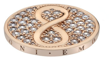 Emozioni Eternity and Empowerment Rose Gold Plated Coin - 25mm