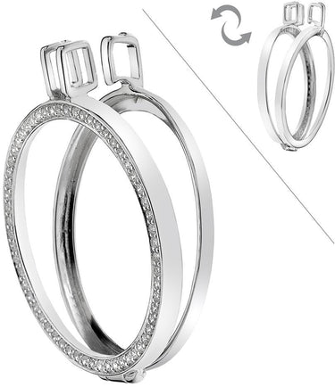 Emozioni Reversible Sterling Silver Keeper 33mm