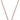 Emozioni Rose Gold Plated Curb Chain 30 Inch