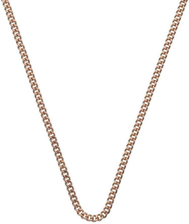 Emozioni Rose Gold Plated Curb Chain 30 Inch