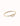 UNOde50 Ser Indomable Gold-Plated Rigid Bracelet with White Topaz