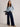 White Stuff Lily V Neck Jumper in Blue Multi