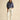 Joules Southwold Button Down Striped Sweatshirt in Navy Blue