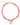 Xuxa Coral Jade Stone Natural Beaded Charm Necklace