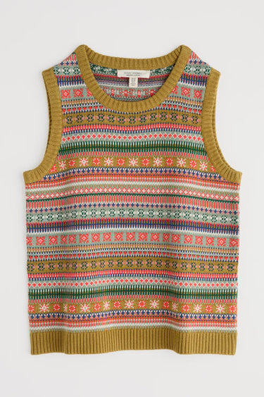 Seasalt Cove Cottage Fair Isle Multicoloured Knitted Vest