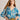 White Stuff Marley Linen Blend Top in Blue