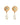 Xuxa Smiley Face Pearl Earrings