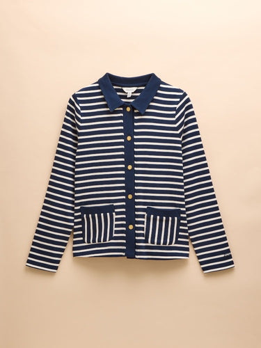 Joules Harbour Jersey Cardigan in Navy