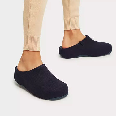 FitFlop Shuv Felt Clog Slippers