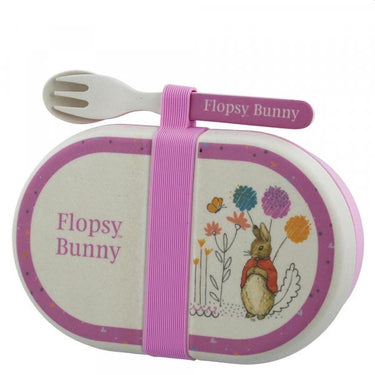 Flopsy Bamboo Snack Box with Cutlery Set