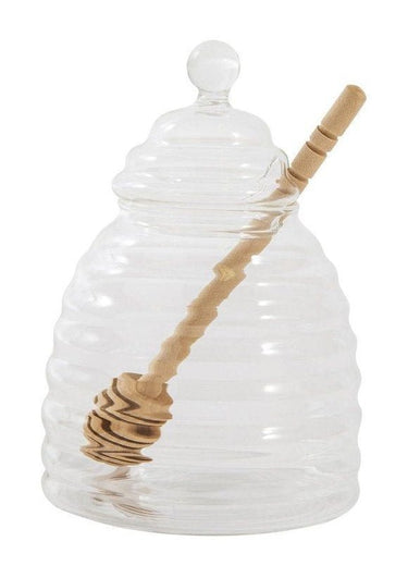 Garden Trading Honey Pot in Glass with Dibber
