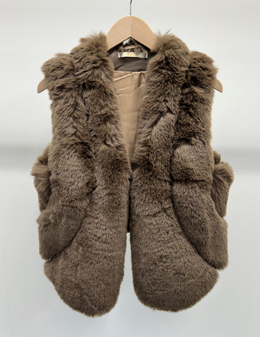 Malissa J Collection Short Faux Fur Gilet