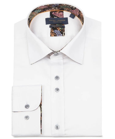 Guide London Long Sleeve Cotton Shirt