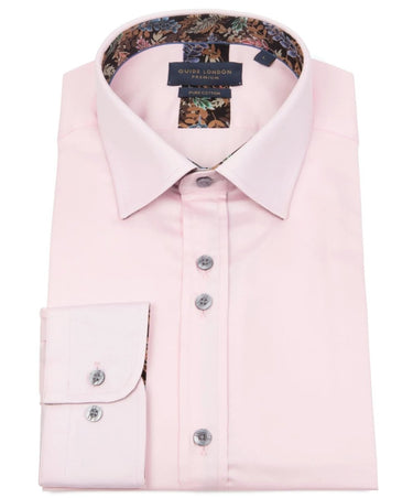 Guide London Long Sleeve Cotton Shirt