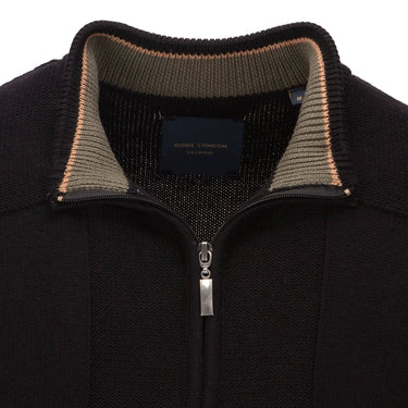 Guide London Square Knit Half Zip Sweater