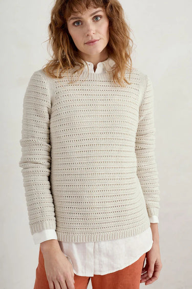 Seasalt Gull Rock Pointelle Knit Jumper