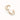 UNODE50 HOOP EARINGS WITH WHITE TOPAZ