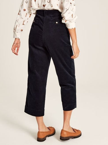 Joules Blue Cord Wide Leg Trousers