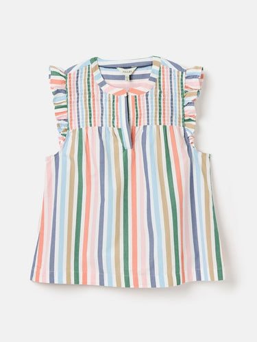 Joules Cynthia Stripe Cotton Blouse