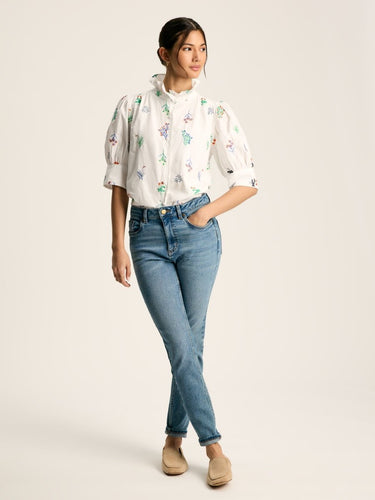 Joules Iris Embroidered Blouse