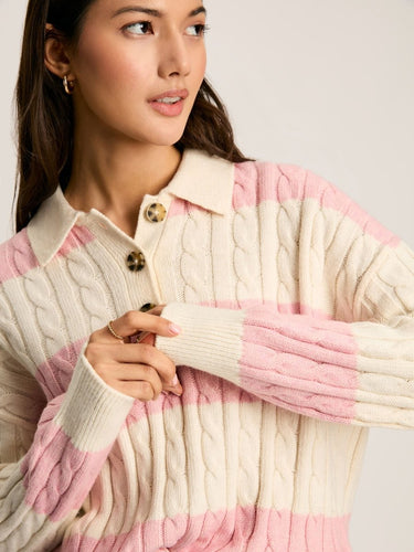 Joules Love All Cable Knit Jumper