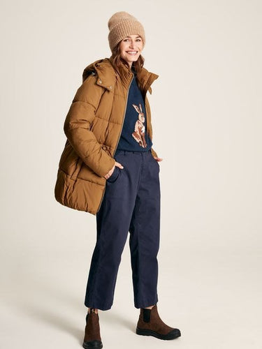 Joules Women's Holsworth Puffer Coat - Rust