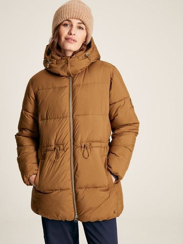 Joules Women's Holsworth Puffer Coat - Rust