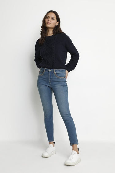 Ladies Culture Cukora Jeans in Blue Wash