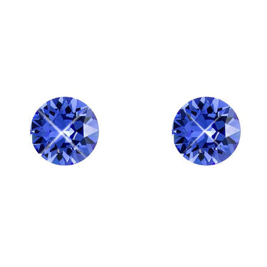 Lila J1350S Sapphire Coloured 6mm Stud Earrings