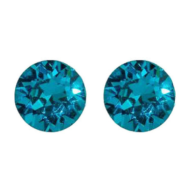 Lila J1357S 6mm Diamond Shaped Stud Earrings Indicolite