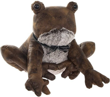 Luxury Faux Leather Antique Look Frog Doorstop