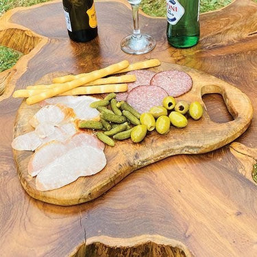 Makasi Teak Chopping Board With Handle 40x30