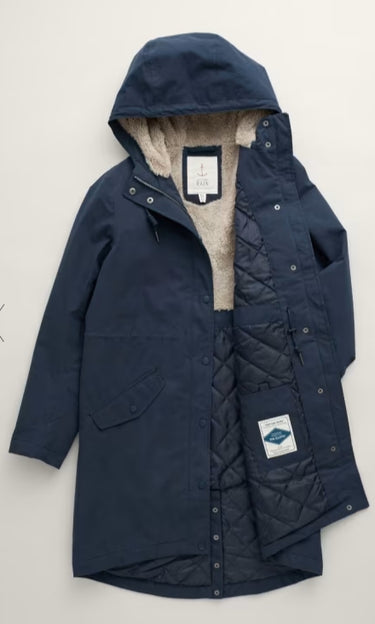 Seasalt Plant Hunter Waterproof Parka Coat 'Midnight'