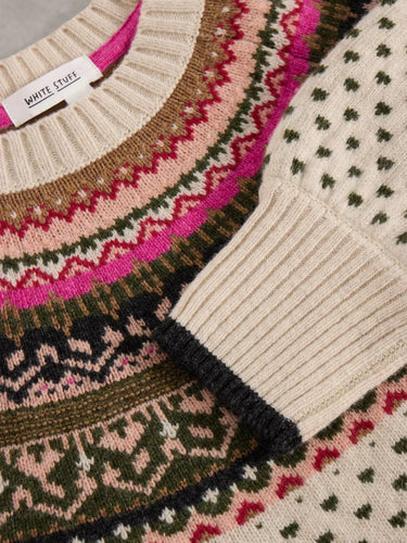 White Stuff Mini Heart Fairisle Jumper