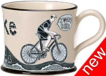 Moorland Pottery 'Boy On Yer Bike' Mug