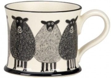 Moorland Pottery Cymru Farm Animal 'Sheep' Mug